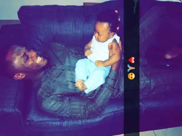 Ubi Franklin shares adorable photo with his son